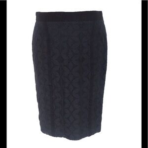 Magaschoni Black Eyelet Skirt, Size 2 🔴CLEARANCE🔴